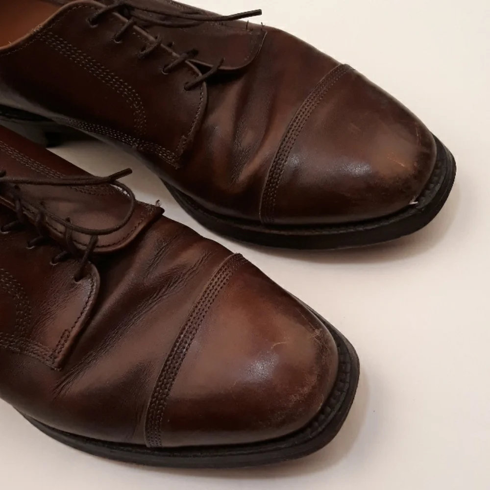 ALLEN EDMONDS Hampstead‎ Dark Brown Leather Sz 9 D Mens Dress Shoes